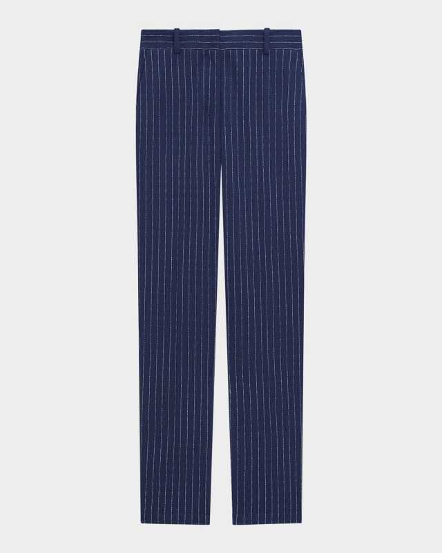 Pinstripe Slim Pants